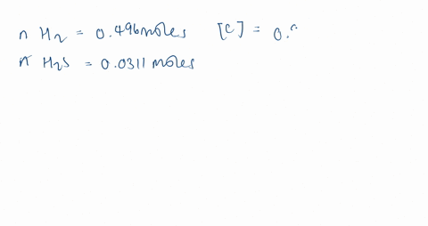 a-mixture-of-100-mathrmg-mathrmh_2-and-106-mathrmg-mathrmh_2-mathrms-in-a-0500-lflask-comes-to-equil