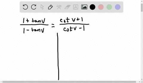 establish-each-identity-frac1tan-v1-tan-vfraccot-v1cot-v-1