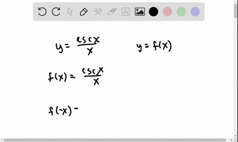 determine-whether-each-function-is-even-odd-or-neither-yfraccsc-xx