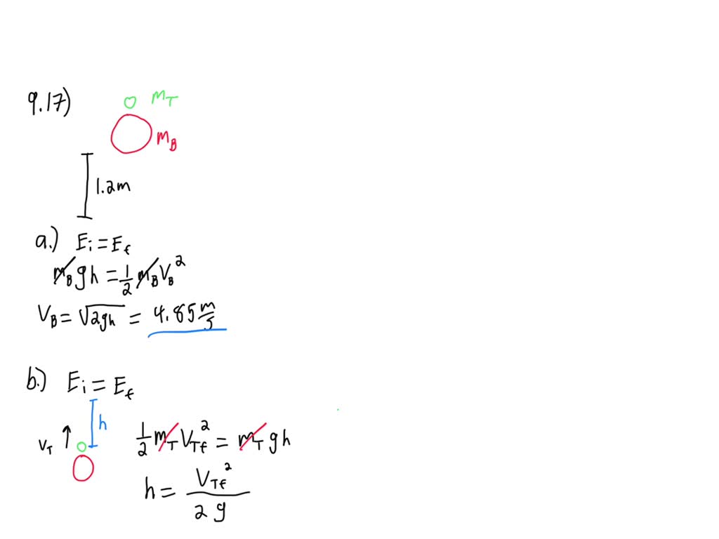 SOLVED]A tennis ball of mass 57.0 g is held just above a basketball of