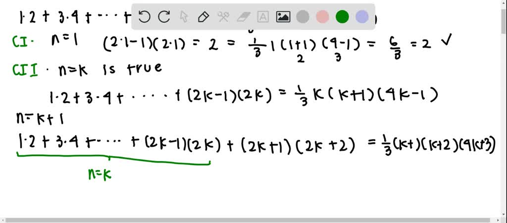 SOLVED:Use the Principle of Mathematical Induction to show that the ...