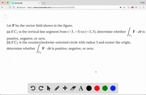 Solved The Figure Shows The Vector Field Textbf F X Y Langle 2xy X 2 Rangle And Three Curves That Start At 1 2 And End At 3 2 A Explain Why Int C Textbf F