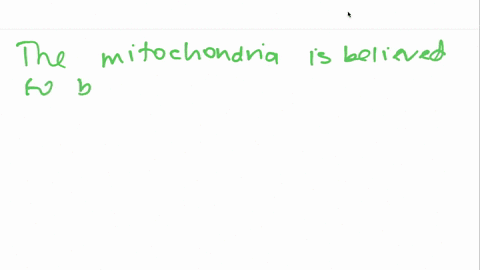 ⏩SOLVED:A particular organelle found in a eukaryote is thought to