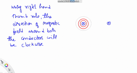 draw-the-magnetic-field-lines-for-two-parallel-wires-carrying-equal-currents-into-the-page-repeat-fo