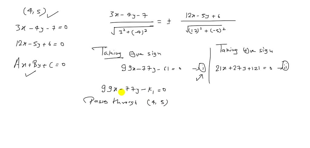 solved-the-equation-of-the-straight-line-passing-through-the-point-4-5