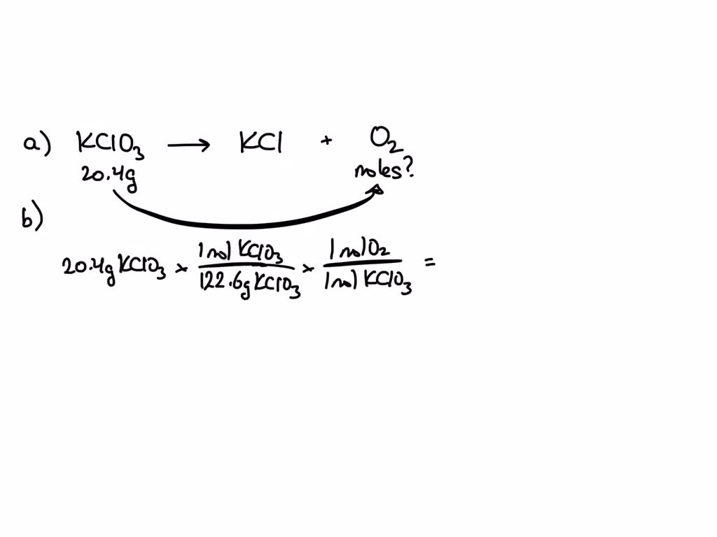 SOLVED:On heating, potassium chlorate ( KClO3 ) decomposes to yield ...