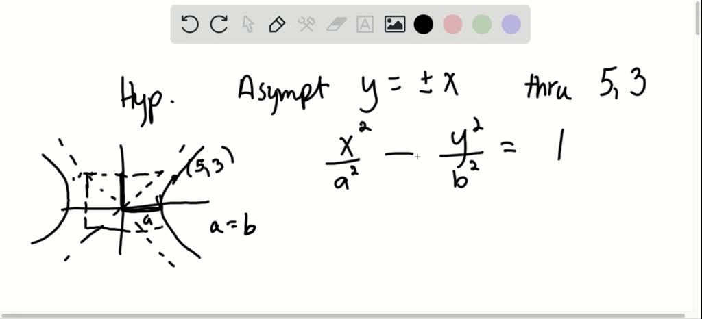 SOLVED A Hyperbola Passing Through 8 6 Consists Of All Points Whose 