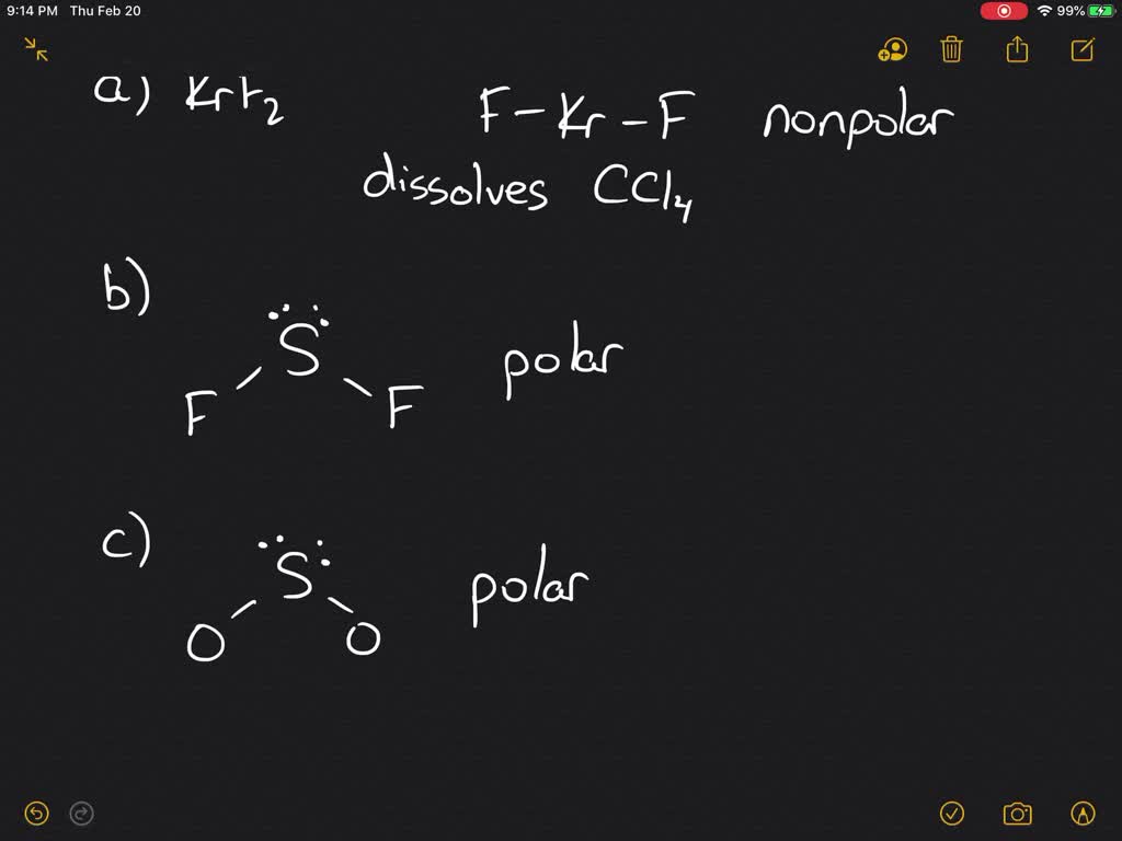 Solved Which Solvent Water Or Carbon Tetrachloride Would You Choose To Dissolve Each Of The Following A Mathrm Krf 2 B Mathrm Sf 2 C Mathrm So 2 D Mathrm Co 2 E M G F 2 F C H 2 O G