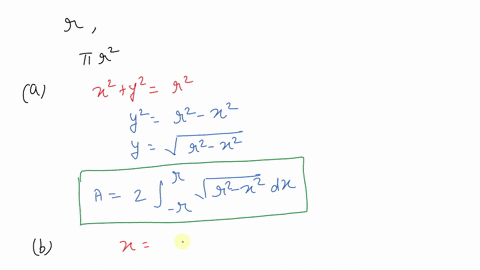 prove-that-the-area-of-a-circle-of-radius-r-is-pi-r2-as-follows-a-write-down-a-definite-integral-tha