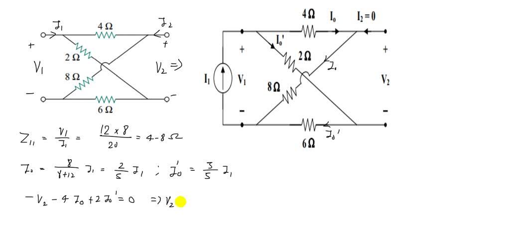 Determine The Z And Y Parameters For The Circuit In Fig Numerade