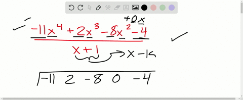 use-synthetic-division-to-perform-each-division-see-example-i-frac-11-x42-x3-8-x2-4x1