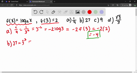 solve-each-problem-suppose-fxlog-_a-x-and-f32-determine-each-function-value-a-fleftfrac19rightquadb-