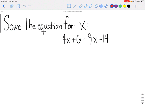 solve-the-following-equations-using-any-method-4-x69-x-14