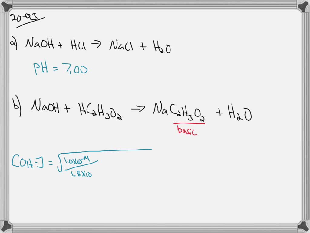 Solved:the Neutralization Of An Acid With A Base Yields A Salt And 