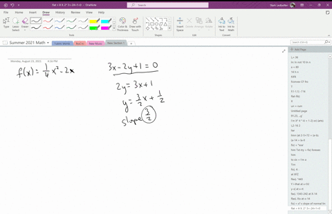 find-the-point-on-the-graph-of-fxfrac14-x2-2-x-at-which-the-tangent-line-is-parallel-to-the-line-3-x
