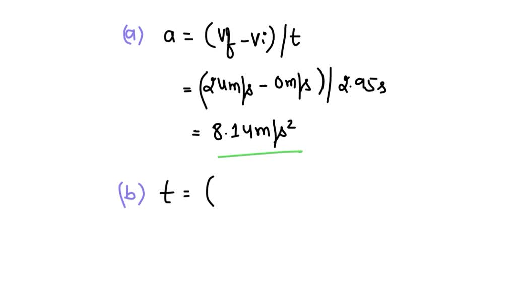 SOLVEDIn a test run, a certain car accelerates uniformly from zero to