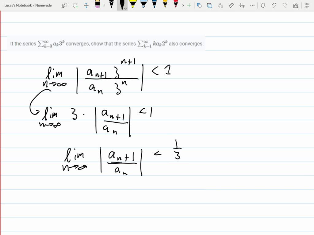 how to find the sum of a convergent infinite series