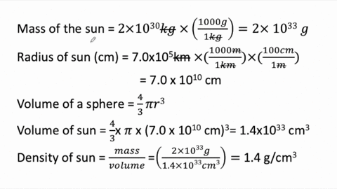 the-sun-is-a-sphere-with-an-estimated-mass-of-2-times-1030-mathrmkg-if-the-radius-of-the-sun-is-70-t