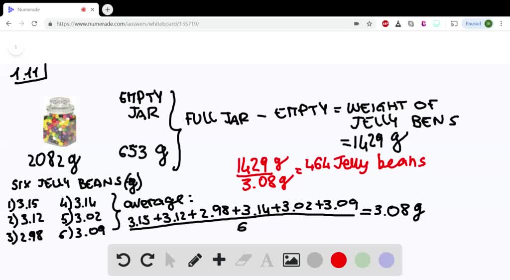 SOLVEDConsider the jar of jelly beans in the photo. To get an estimate