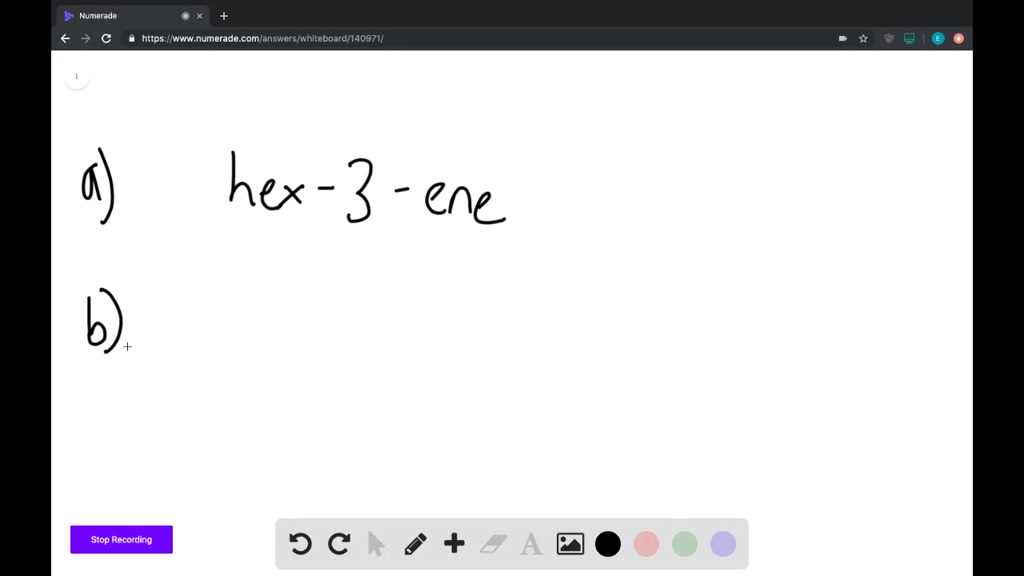 SOLVED:Name Each Alkene.