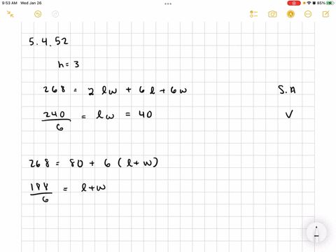 a-closed-box-is-in-the-shape-of-a-rectangular-solid-with-height-3-mathrmm-its-surface-area-is-268-ma