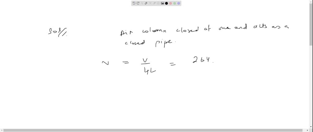 An air column in a pipe which is closed at one end will be in resonance ...