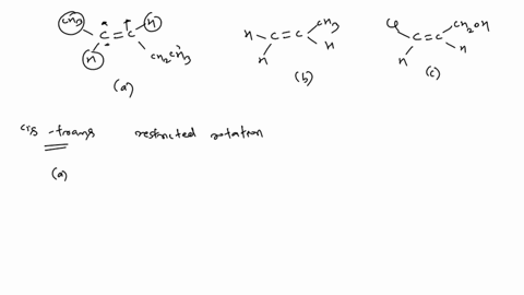 SOLVED:For each compound below, decide whether cis and trans isomers ...
