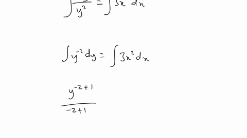 SOLVED:Solve the differential equation. (dy)/(dx) = 3x^2y^2