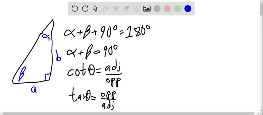 solved-explain-why-the-cotangent-of-an-acute-angle-of-a-right-triangle