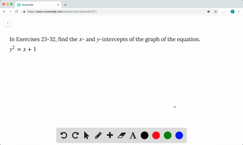 in-exercises-23-32-find-the-x-and-y-intercepts-of-the-graph-of-the-equation-y2-x1