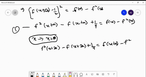 let-f-be-a-real-valued-function-defined-for-all-real-numbers-x-such-that-for-some-fixed-a0-fxafrac12