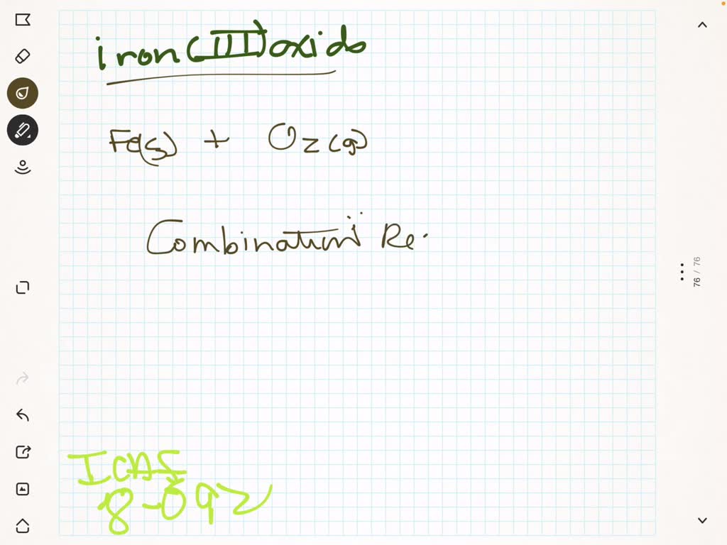 SOLVEDWrite the balanced equation for the preparation of iron(III