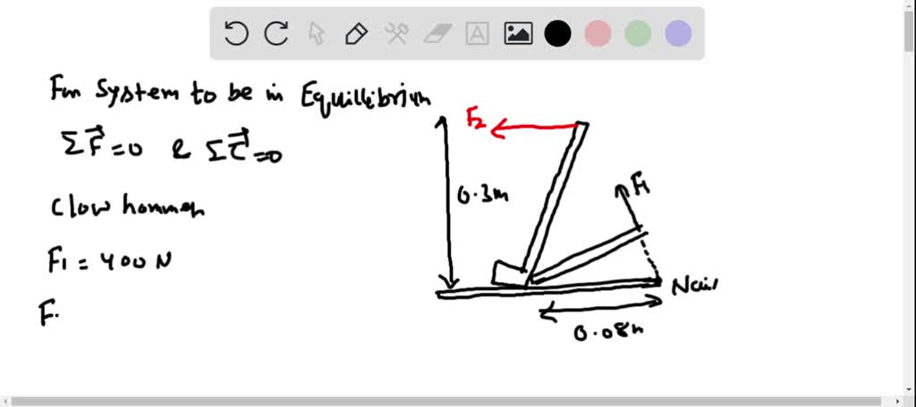 ⏩SOLVED:A claw hammer is used to pull a nail out of a board (Fig. P ...