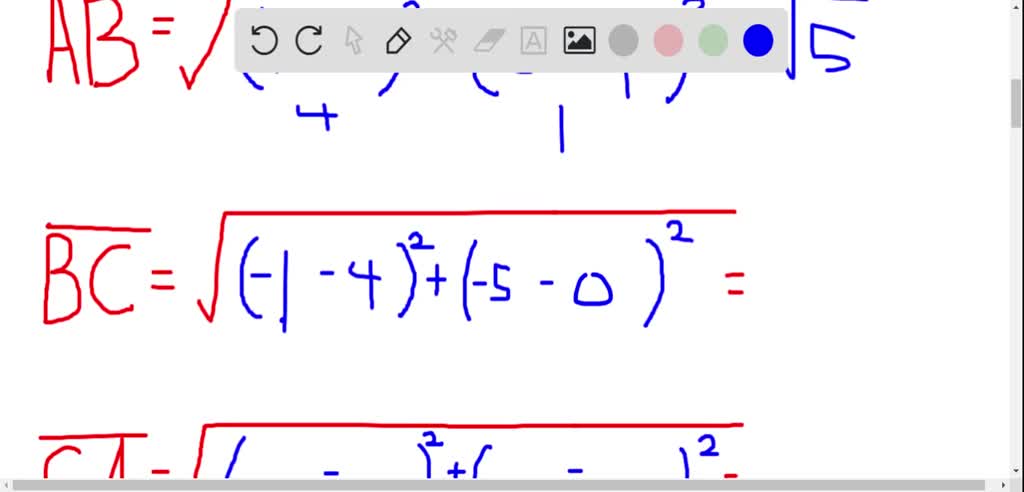 Solvedverifying A Polygon Show That The Points Form The Vertices Of The Indicated Polygon 3855