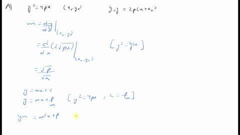 a-show-that-the-equation-of-the-tangent-line-to-the-parabola-y24-p-x-at-the-point-leftx_0-y_0right-c