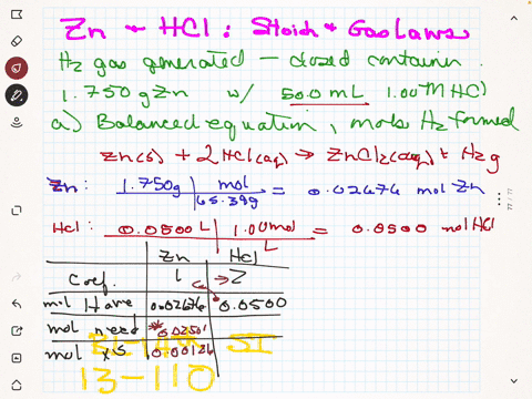 a-a-sample-of-hydrogen-gas-is-generated-in-a-closed-container-by-reacting-1750-mathrmg-of-zinc-met-2