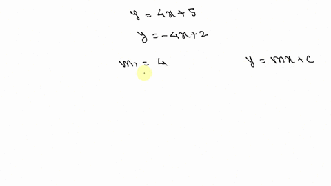 SOLVED:The equations of two lines are given. Determine whether the ...