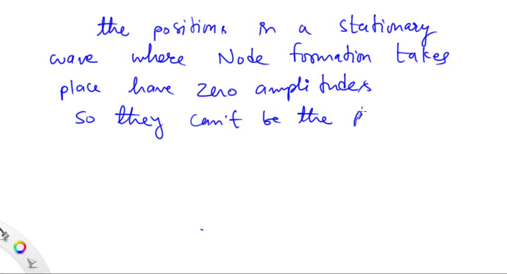 SOLVED:In a standing wave, a node is the position where (A ...
