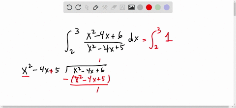 evaluate-the-integral-int_23-fracx2-4-x6x2-4-x5-d-x