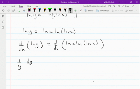 calculate-fracdd-xleftln-xln-xright