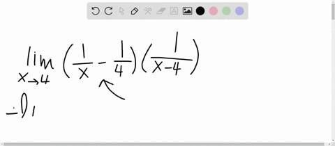 find-the-indicated-limit-lim-_x-rightarrow-4leftfrac1x-frac14rightleftfrac1x-4right