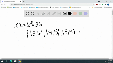 a-pair-of-fair-dice-is-tossed-find-the-probability-of-getting-a-a-total-of-9-b-at-most-a-total-of-3