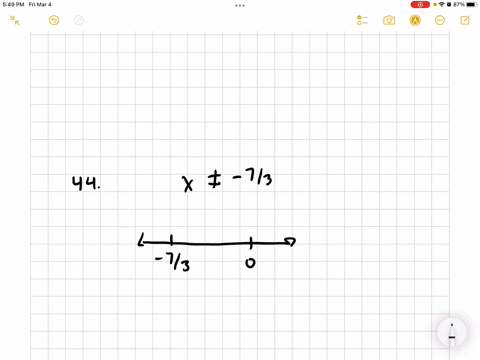 solve the inequality 2x 3 3x 7 0