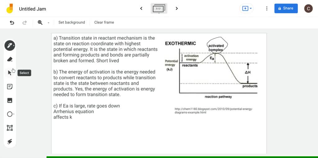 SOLVED(a) What is the transition state in a reactant mechanism? (b