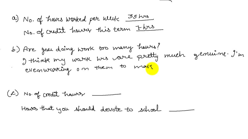 SOLVED Taking 12 Credit hours Is The Equivalent Of A Full time Job