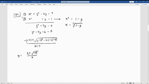 use-any-method-to-solve-the-nonlinear-system-beginaligned-x2y2-6-y-7-x2y-1-endaligned