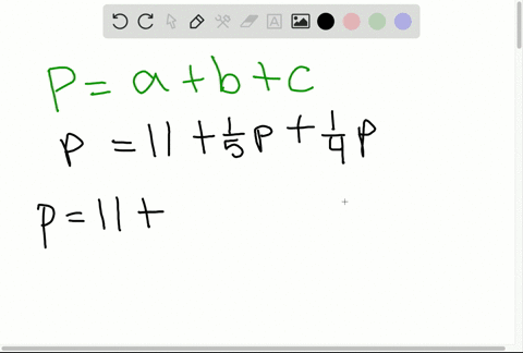 find-the-perimeter-of-a-triangle-if-one-side-is-11-inches-another-side-is-frac15-the-perimeter-and-t