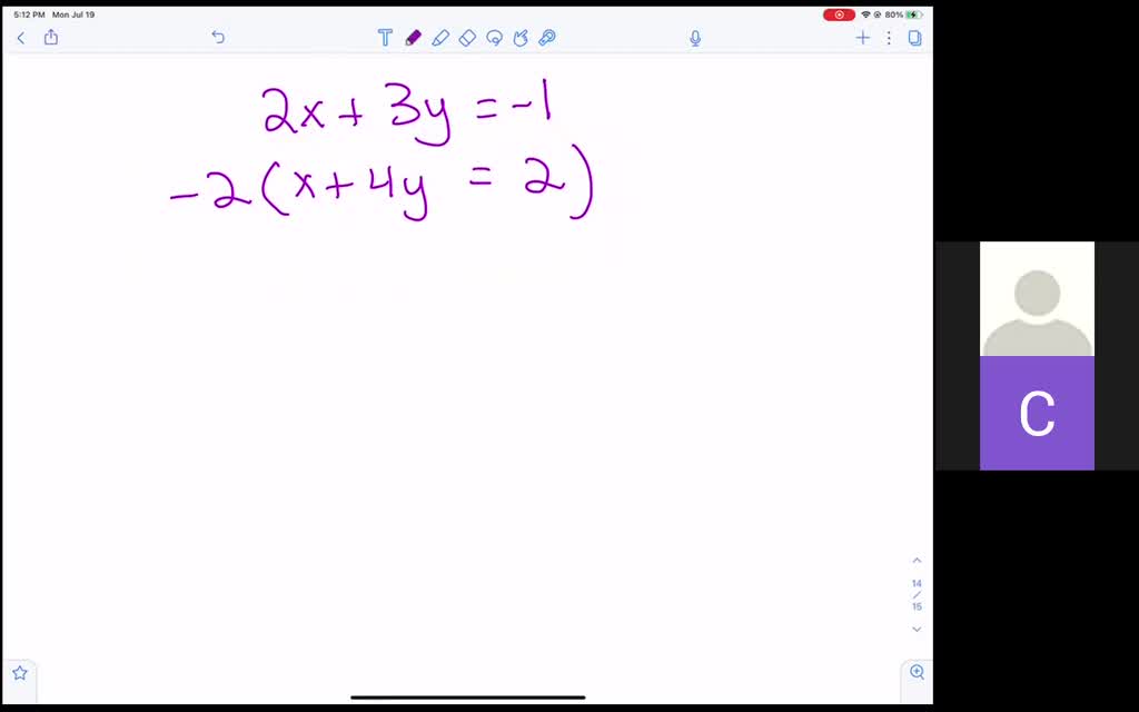 SOLVED In The Following Exercises Translate To A System Of Equations 