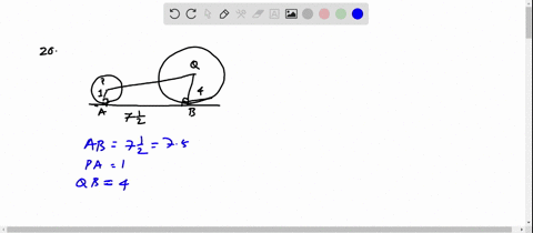 find-to-the-nearest-tenth-the-distance-between-two-circles-if-their-radii-are-1-and-4-and-the-length