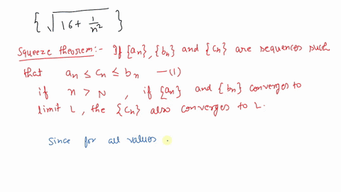 use-the-squeeze-theorem-to-establish-convergence-of-the-given-sequence-leftsqrt16frac1n2right